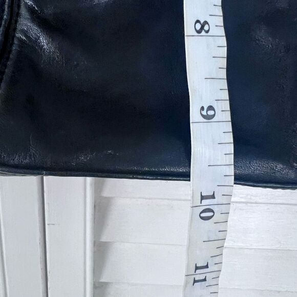 Black Leather Tote Bag - Picture 6 of 13